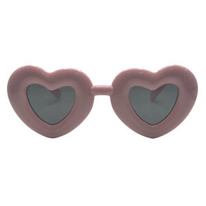 6190P | Pink Thick Frame Novelty Heart Sunglasses